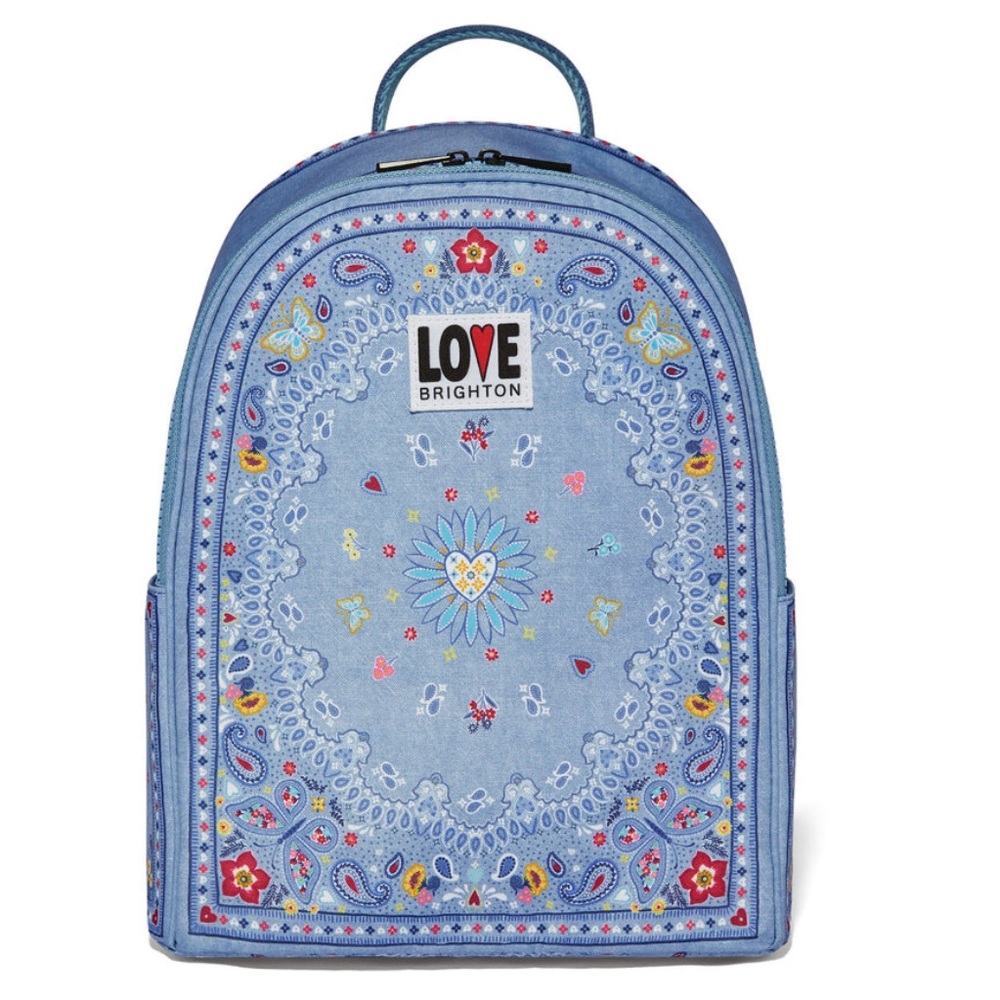 Brighton Women’s Bandana Love Backpack OS NWT